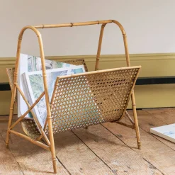 Bamboo Effect Magazine Rack