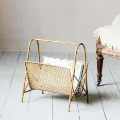 Bamboo Effect Magazine Rack