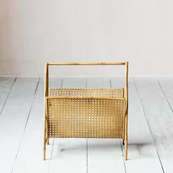 Bamboo Effect Magazine Rack