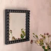 Barnaby Black Square Wall Mirror