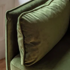 Bayler Moss Green Velvet Armchair
