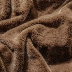 Bear Brown Faux Fur Throw