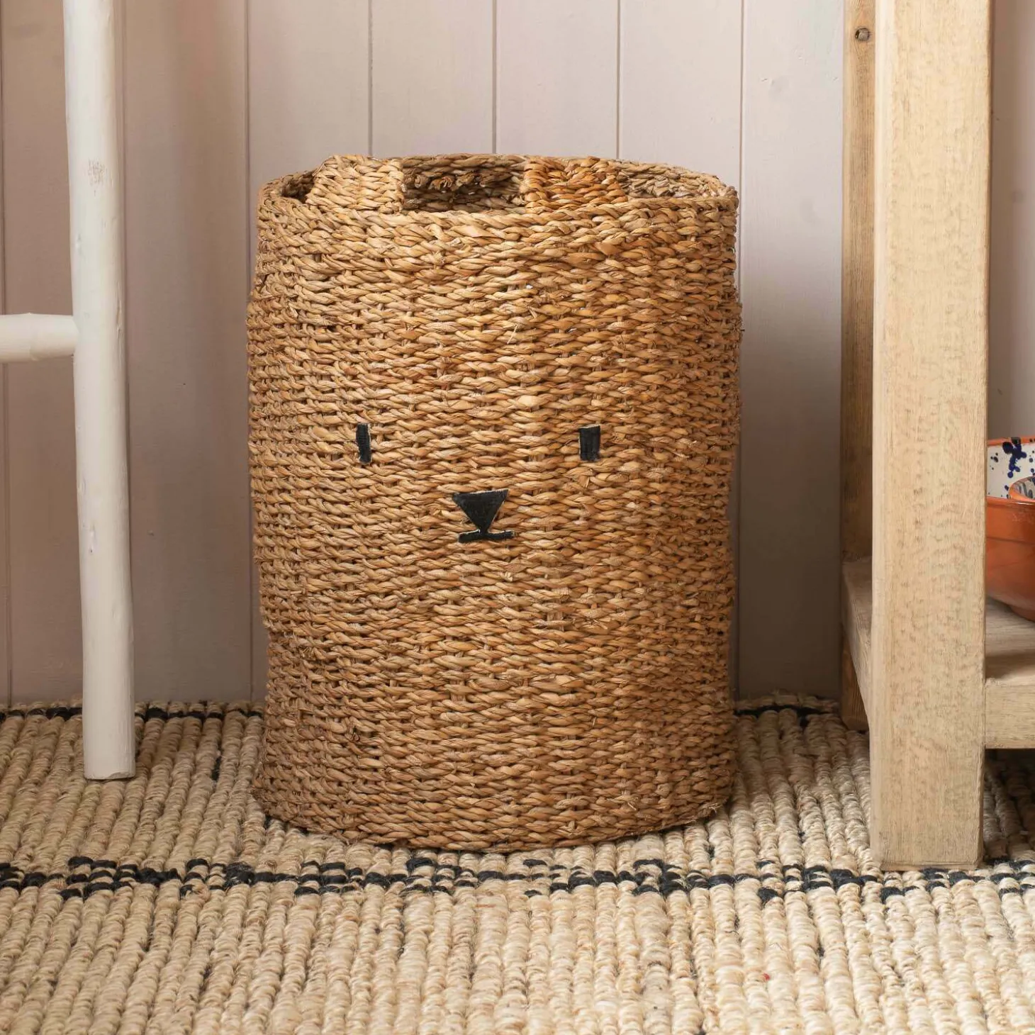 Bear Woven Seagrass Basket