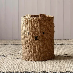 Bear Woven Seagrass Basket