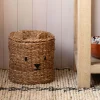 Bear Woven Seagrass Basket with Lid