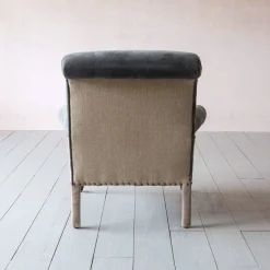 Bella Grey Velvet Armchair