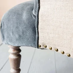 Bella Grey Velvet Armchair