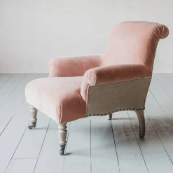 Bella Rose Velvet Armchair