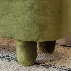 Bellamy Olive Velvet Bench