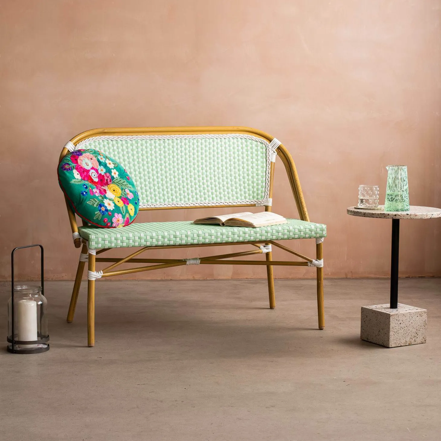Bistro Two Seater Bench