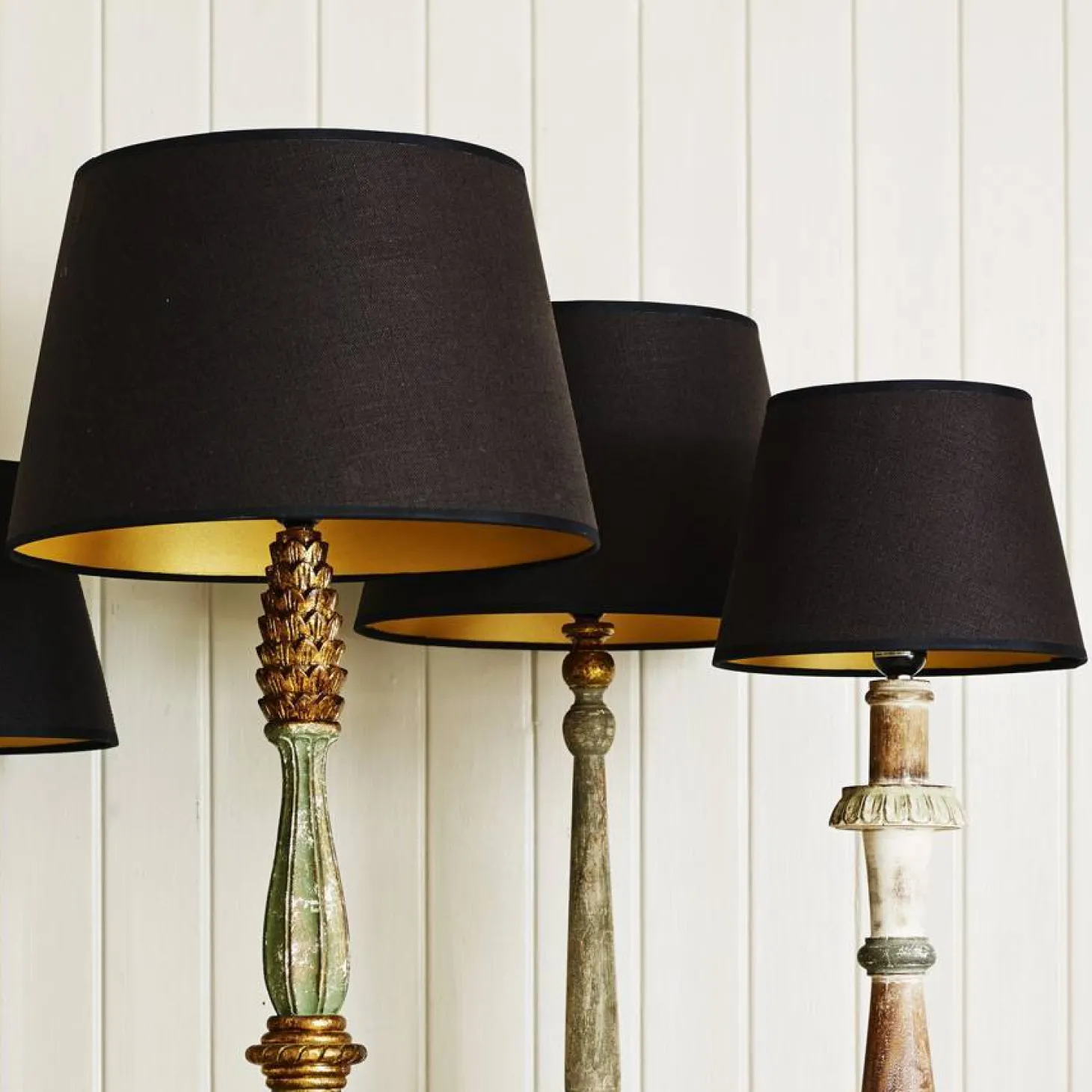 Black And Gold Retro Lamp Shades