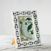 Black and White Triangles Bone Frame