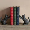 Black Cat Cast Iron Bookends