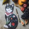 Black Cat Serving Board