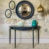 Black Curve Console Table