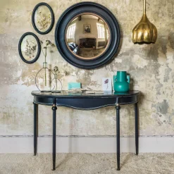 Black Curve Console Table