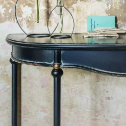 Black Curve Console Table