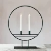 Black Hoop Candle Holder