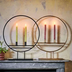 Black Hoop Candle Holder