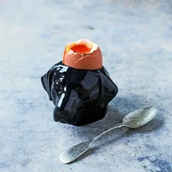 Black Lab Face Egg Cup