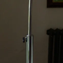 Black Marble and Chrome Floor Lamp