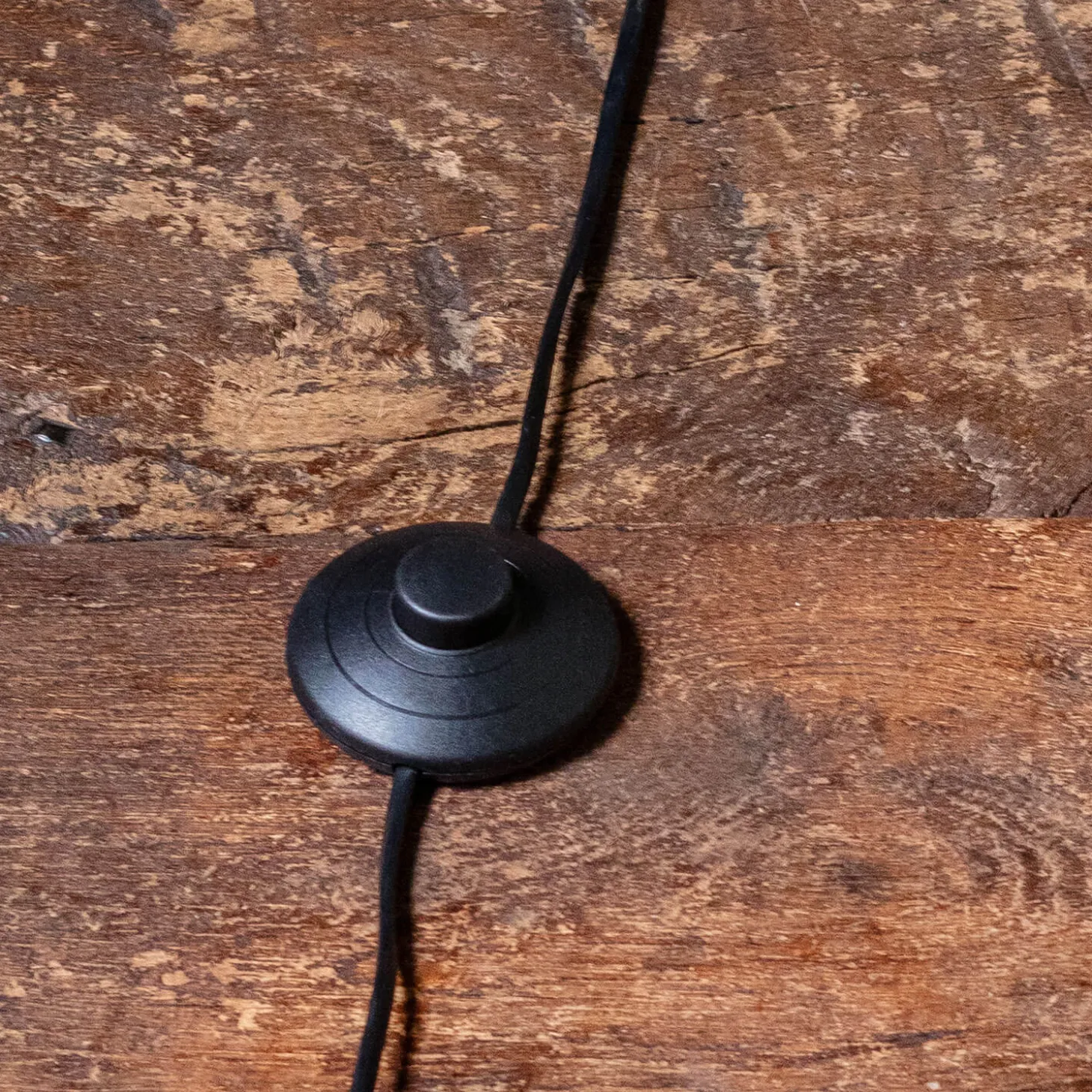 Black Marble and Chrome Floor Lamp