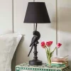 Black Parrot Lamp with Shade