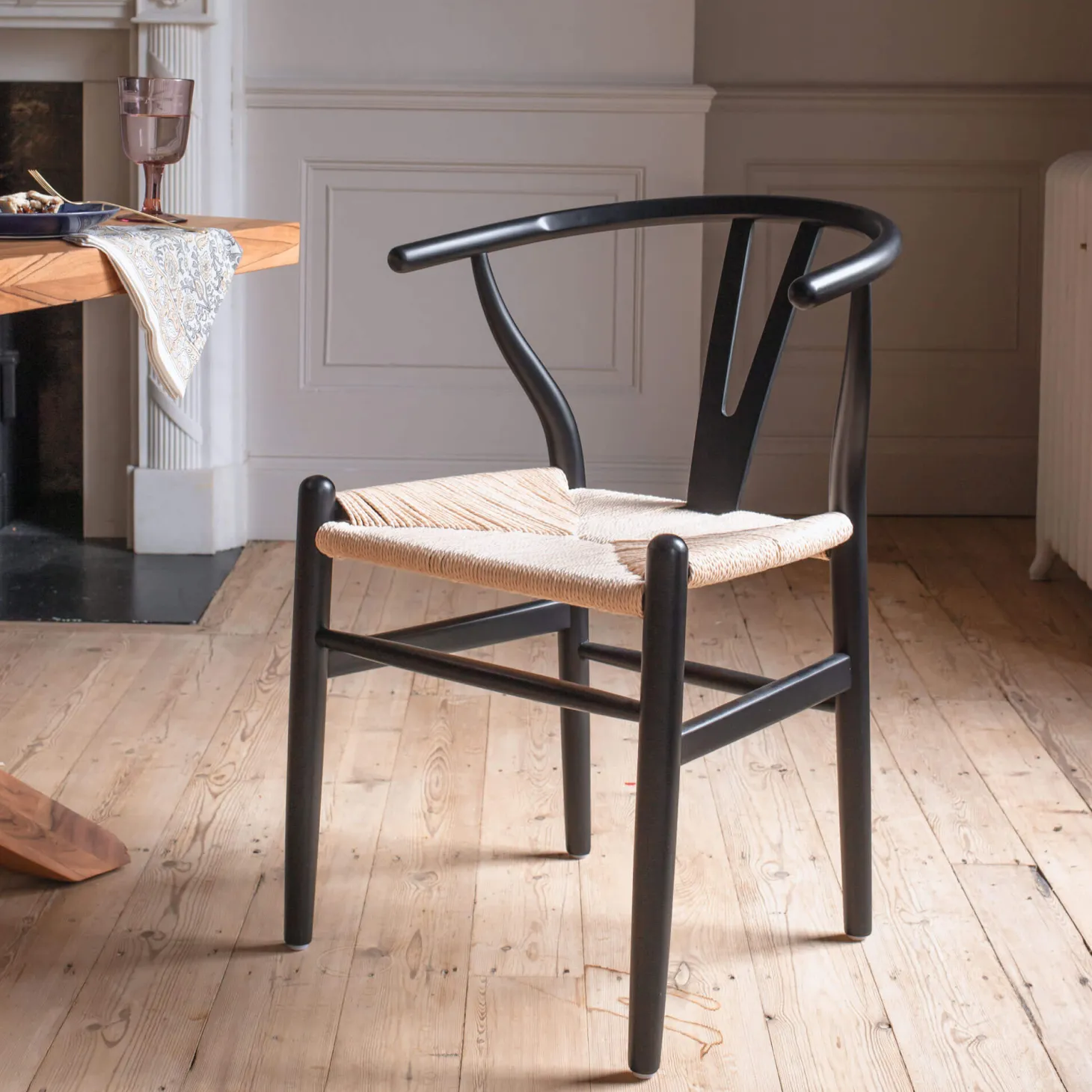 Black Rattan Emperor Chair