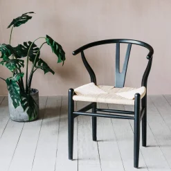 Black Rattan Emperor Chair