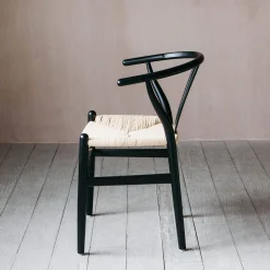 Black Rattan Emperor Chair