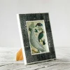 Black Shagreen Bone Frame
