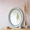 Blake Oval Grey Mirror