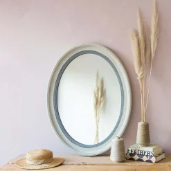 Blake Oval Grey Mirror
