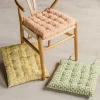 Block Printed Floral Seat Pads