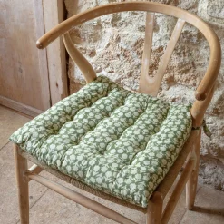 Block Printed Floral Seat Pads