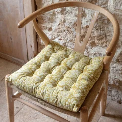 Block Printed Floral Seat Pads