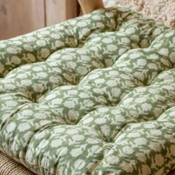Block Printed Floral Seat Pads