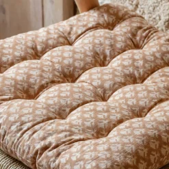 Block Printed Floral Seat Pads
