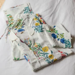 Bloom Floral Block Printed Pyjama Sets
