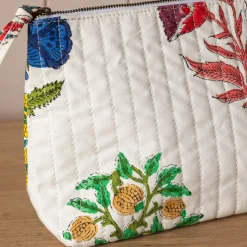 Bloom Floral Block Printed Wash Bag