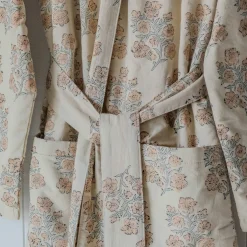 Blossom Block Printed Reversible Dressing Gowns