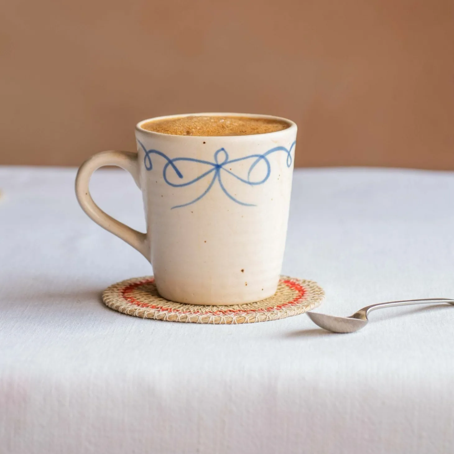 Blue Bow Mug