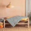 Blue Candy Stripe Small Seat Mat