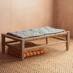 Blue Candy Stripe Small Seat Mat
