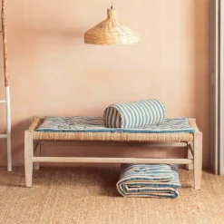 Blue Candy Stripe Small Seat Mat