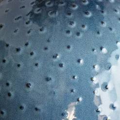 Blue Dot Ceramic Lamp with Shade