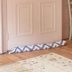 Blue Ikat Draught Excluder