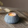 Blue Urchin Candle Holder