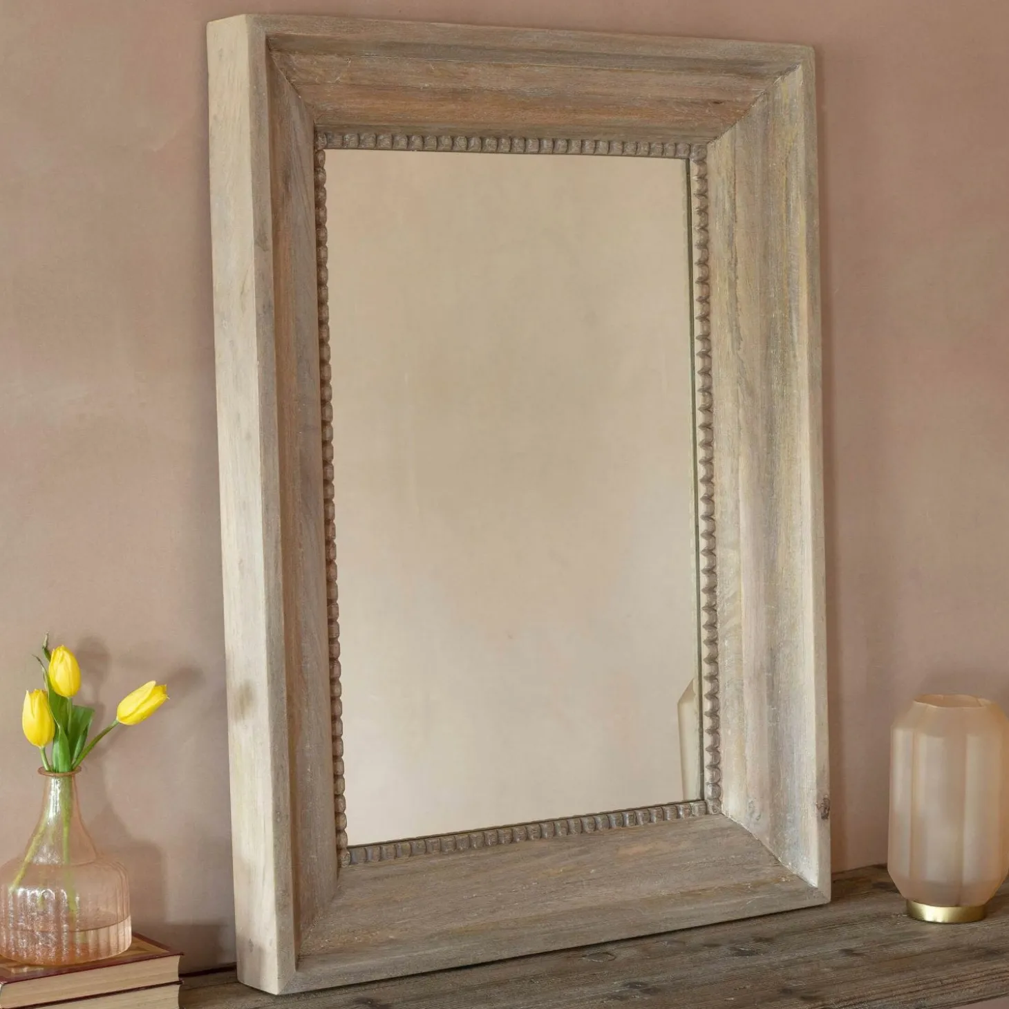 Blythe Natural Wood Wall Mirror