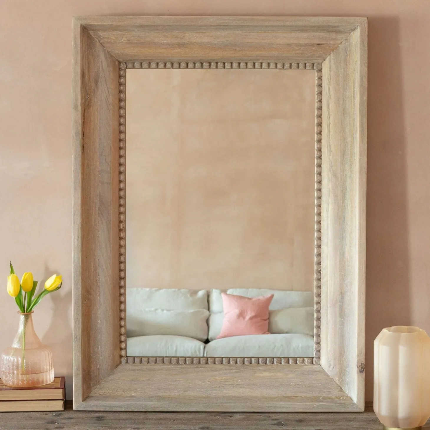 Blythe Natural Wood Wall Mirror